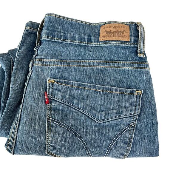 Levi’s 512 perfect slimming cropped jeans size 12 stretch - Picture 3 of 8